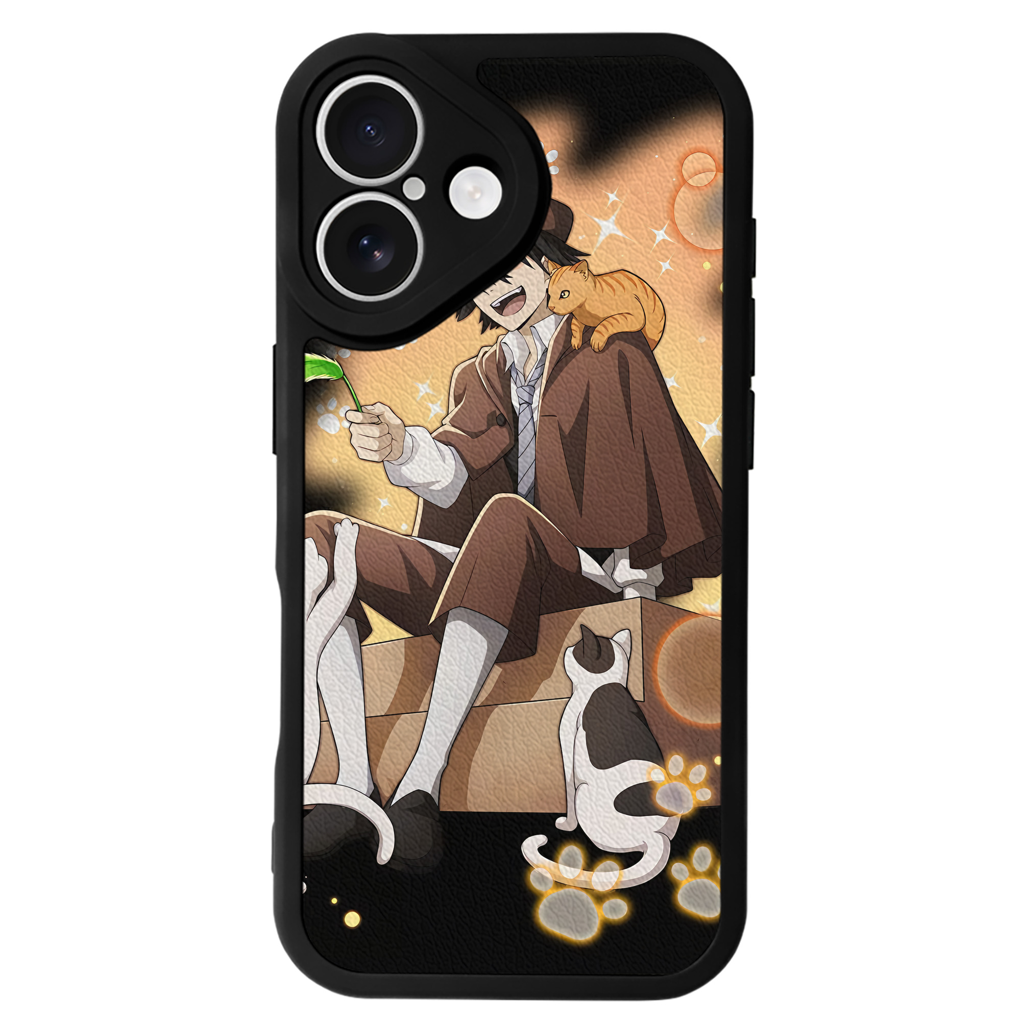 （画像用） 文豪ストレイドッグス Bungo Stray Dogs 【iPhone 16シリーズ対応】シリコンスマホケース（レザー調） 材質：シリコン